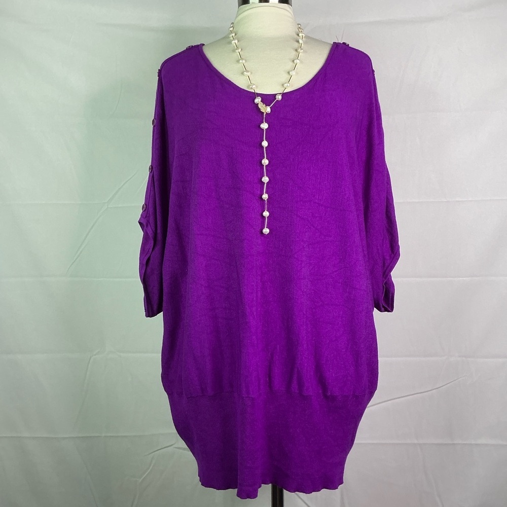 Lane‎ Bryant Vibrant Purple Tunic Top